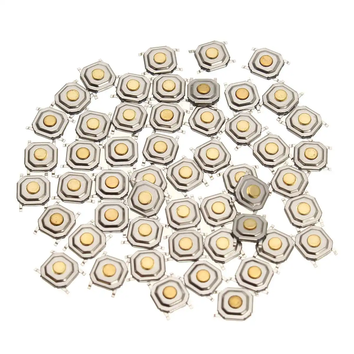 LEORY 50pcs Waterproof Micro-switch Tactile Push Button Switch Tact 5X5X1.5MM SMD 4 Pin For MP3 DVD MP4
LEORY 50pcs Waterproof Micro-switch Tactile Push Button Switch Tact 5X5X1.5MM SMD 4 Pin For MP3 DVD MP4