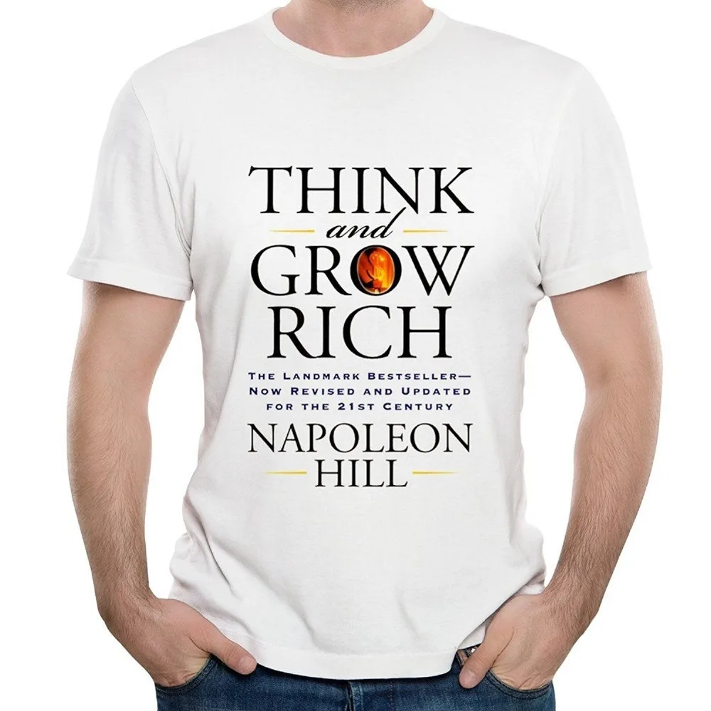 Development Book T-shirts Short-Sleeve 100% Cotton Crew Neck Mens Think And Grow Rich Personal
Development Book T-shirts Short-Sleeve 100% Cotton Crew Neck Mens Think And Grow Rich Personal