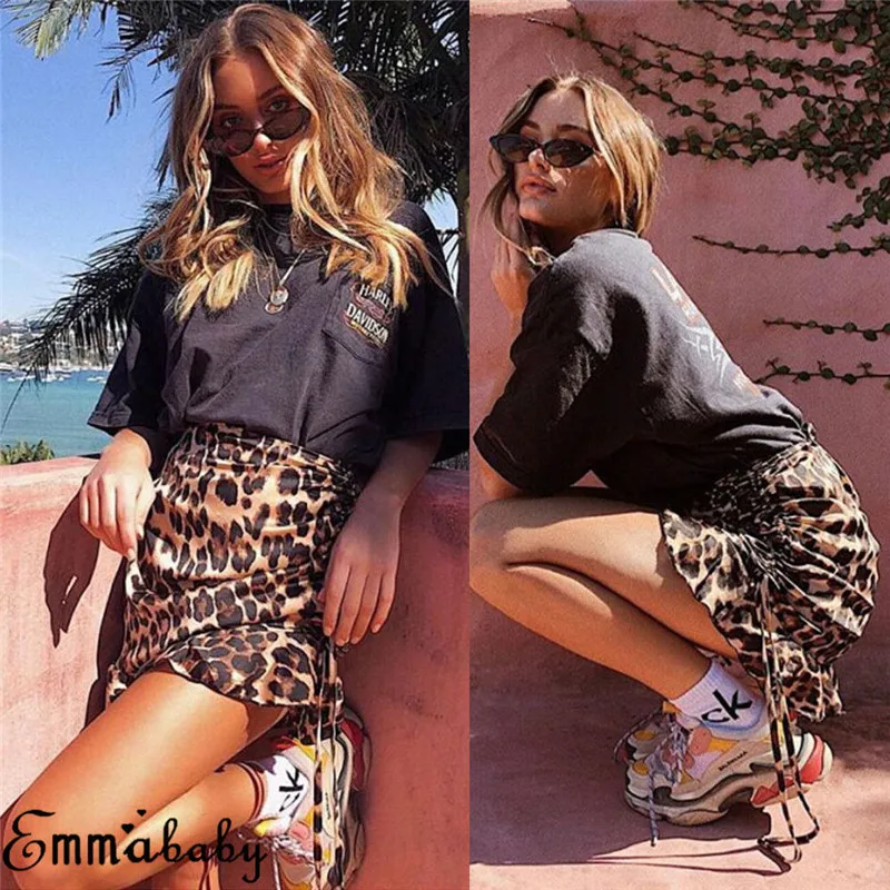 New Fashion Women's Leopard Printed Skirt High Waist Sexy Pencil Bodycon Hip Mini Skirt Fits All Seasons Female faldas
New Fashion Women's Leopard Printed Skirt High Waist Sexy Pencil Bodycon Hip Mini Skirt Fits All Seasons Female faldas