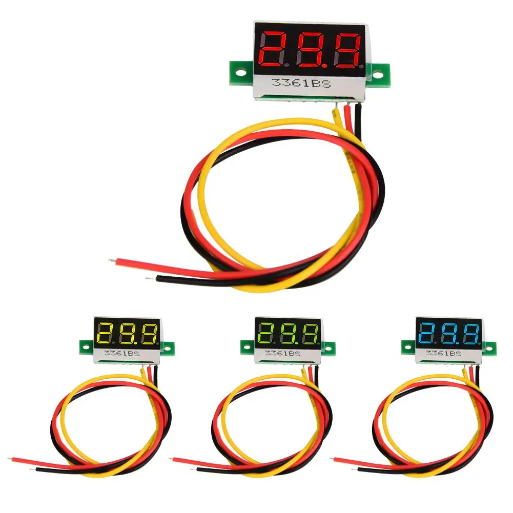 Digital Voltmeter 0.36inch Three Wire 0-100V LED Display Voltage Meter Waterproof
Digital Voltmeter 0.36inch Three Wire 0-100V LED Display Voltage Meter Waterproof