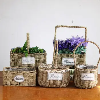 Square Straw Braided Iron Flower Pot Stand Flower Basket Scindapsus Aureus Succulent Gardening Decorative Planter Vase
Square Straw Braided Iron Flower Pot Stand Flower Basket Scindapsus Aureus Succulent Gardening Decorative Planter Vase