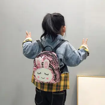 Mini Cute Women Kids Rabbit Cartoon Printed Sequins Backpacks Child Children Girls Bling Shining Travel Shoulder School Bags
Mini Cute Women Kids Rabbit Cartoon Printed Sequins Backpacks Child Children Girls Bling Shining Travel Shoulder School Bags