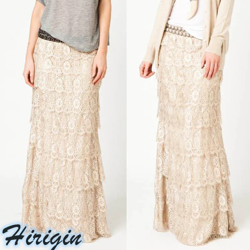 Summer Skirts Women Elegant Multi-layer Long Skirts Retro Lace Crochet High Waist Lace Cake Long Skirts
Summer Skirts Women Elegant Multi-layer Long Skirts Retro Lace Crochet High Waist Lace Cake Long Skirts