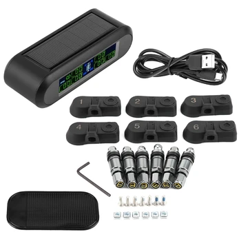 1 Set Wireless Solar Car Auto TPMS Tire Pressure Monitoring System LCD Monitor Alarm with 6 Internal Sensors New arrives
1 Set Wireless Solar Car Auto TPMS Tire Pressure Monitoring System LCD Monitor Alarm with 6 Internal Sensors New arrives