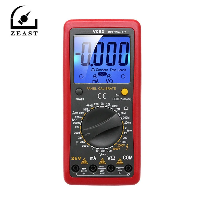 New Digital Large Screen Multimeter To Measure Interphase Voltage 2000V AC and DC Voltage To Measure 2KV High Voltage
New Digital Large Screen Multimeter To Measure Interphase Voltage 2000V AC and DC Voltage To Measure 2KV High Voltage