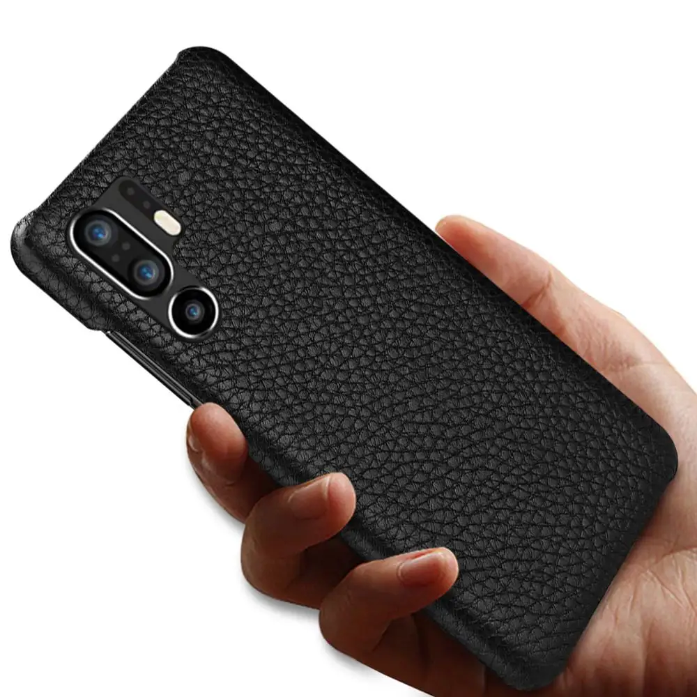 Phone Cases for Huawei P30 Pro Genuine Leather Case for Huawei P30 Pro Litchi Patterned Cowhide Protective Shell Back Cover
Phone Cases for Huawei P30 Pro Genuine Leather Case for Huawei P30 Pro Litchi Patterned Cowhide Protective Shell Back Cover