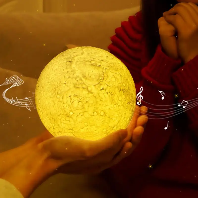 3D Print Moon Lamp With Bluetooth Speaker 3Color Moon Lamp Rechargeable Flapping USB Led Night Light Home Decor Creative Gift
3D Print Moon Lamp With Bluetooth Speaker 3Color Moon Lamp Rechargeable Flapping USB Led Night Light Home Decor Creative Gift