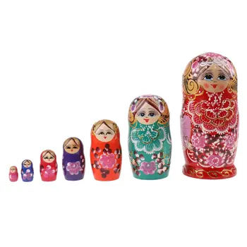 7pcs/set Wooden Russian Nesting Dolls Handmade Painted Flower Babushka Toy Table Decoration Christmas Birthday Gift for Kids
7pcs/set Wooden Russian Nesting Dolls Handmade Painted Flower Babushka Toy Table Decoration Christmas Birthday Gift for Kids