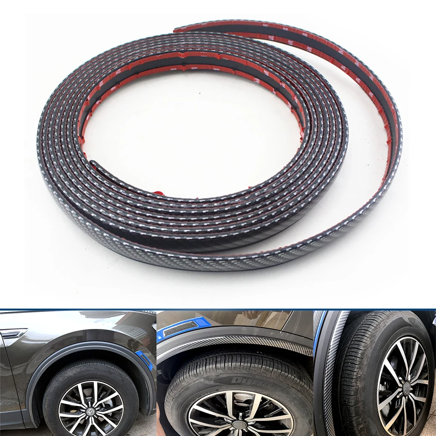 5M Rubber Car Fender Flare Extension Wheel Eyebrow Protector Strip Carbon Fiber Color Car Styling
5M Rubber Car Fender Flare Extension Wheel Eyebrow Protector Strip Carbon Fiber Color Car Styling