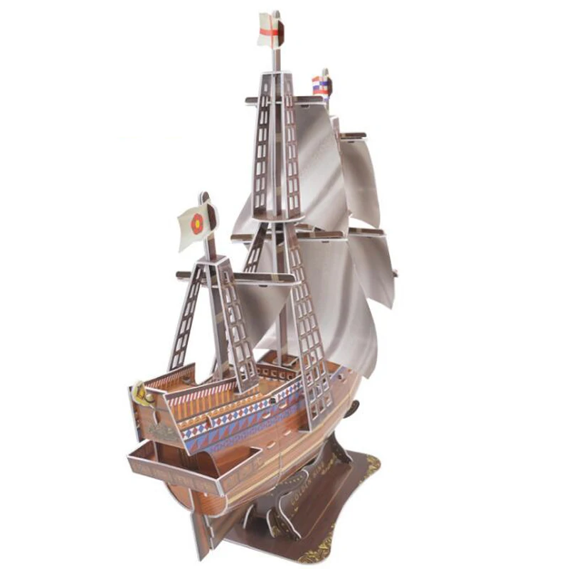 Magic Puzzle 3D Cardboard Puzzle Toy DIY Assembled Ship Model Golden Hind Paper Pirate Ship Puzzles Educational Toys For Kids
Magic Puzzle 3D Cardboard Puzzle Toy DIY Assembled Ship Model Golden Hind Paper Pirate Ship Puzzles Educational Toys For Kids