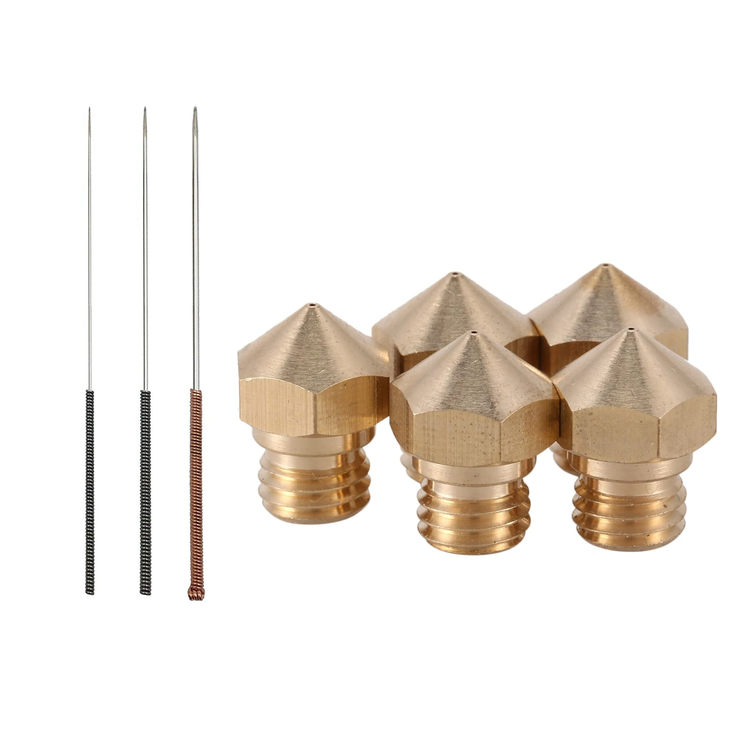 Mk10 Nozzle Multi Size For 3D Printer Makerbot Parts And Extruder Cleaning Tools Kit | M7 Thread Nozzle 5 Pieces(0.2Mm 0.4Mm 0
Mk10 Nozzle Multi Size For 3D Printer Makerbot Parts And Extruder Cleaning Tools Kit | M7 Thread Nozzle 5 Pieces(0.2Mm 0.4Mm 0
