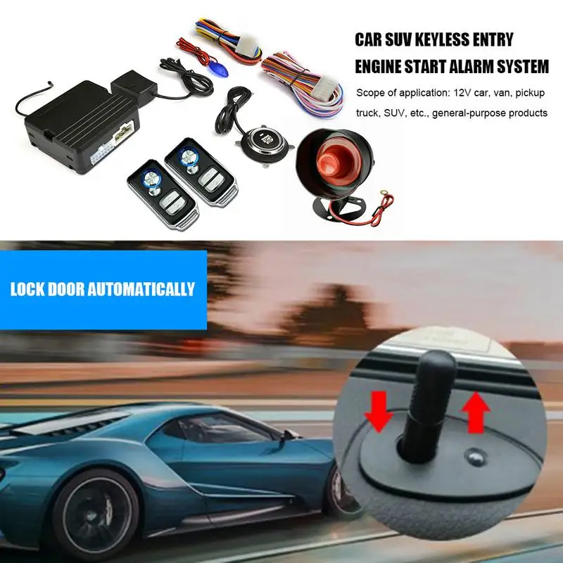 Car SUV RV Keyless Entry Engine Start Car Alarm System Push Button Remote Starter Stop Auto Engine Start Stop Anti-theft System
Car SUV RV Keyless Entry Engine Start Car Alarm System Push Button Remote Starter Stop Auto Engine Start Stop Anti-theft System