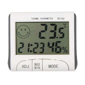 Digital LCD thermometer hygrometer humidity temperature meter clock / magnetic(white)
Digital LCD thermometer hygrometer humidity temperature meter clock / magnetic(white)