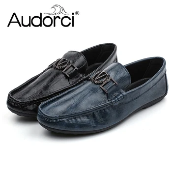 Audorci 2019 Spring Men's Fashion Handmade Loafers Peas Shoes Man Casual Boat Driving Shoe Male Outdoor Flats Shoe Size 39-44 
Audorci 2019 Spring Men's Fashion Handmade Loafers Peas Shoes Man Casual Boat Driving Shoe Male Outdoor Flats Shoe Size 39-44