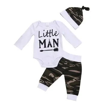 Kidlove 3PCS Stylish Baby Boy Clothes Set Romper Camouflage Pants Hat Cute Outfits Gift
Kidlove 3PCS Stylish Baby Boy Clothes Set Romper Camouflage Pants Hat Cute Outfits Gift