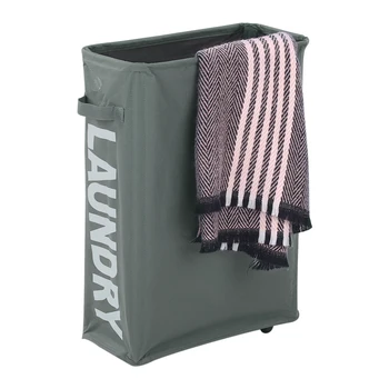 15*7.3* 22"Storage Boxes Foldable Oxford Cloth Laundry Basket Drawstring Dirty Clothes Hamper with 4 Wheels Storage Box Bags
15*7.3* 22"Storage Boxes Foldable Oxford Cloth Laundry Basket Drawstring Dirty Clothes Hamper with 4 Wheels Storage Box Bags