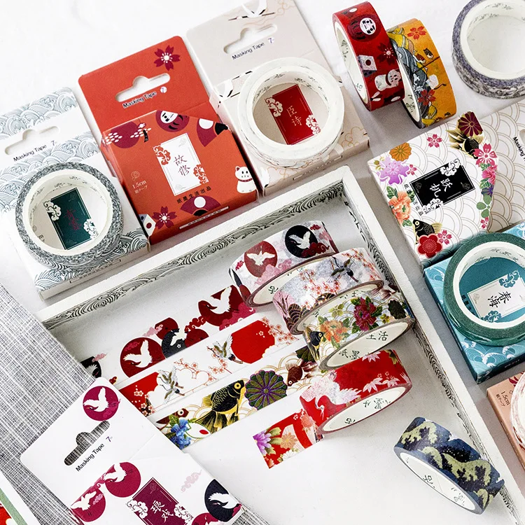 1.5 cm Wide w60 w57 Simple Ukiyoe Cute Masking Decoration Adhesive Stikcer Creative School For Children Washi Tape
1.5 cm Wide w60 w57 Simple Ukiyoe Cute Masking Decoration Adhesive Stikcer Creative School For Children Washi Tape