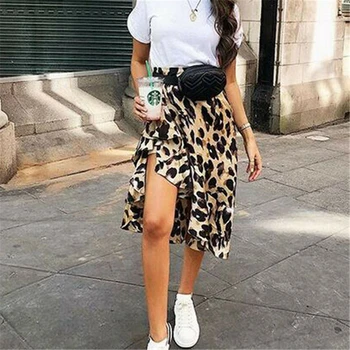 Women Sexy Leopard Skirts Hem Split High Waist Dovetail Ladies Evening Party Club Skirts Female Bottom Summer Beach Skirts 2019
Women Sexy Leopard Skirts Hem Split High Waist Dovetail Ladies Evening Party Club Skirts Female Bottom Summer Beach Skirts 2019