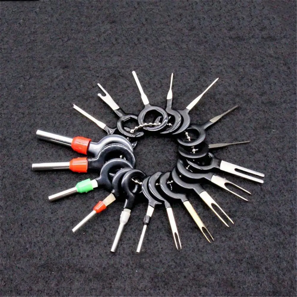 18pcs/set Terminal Removal Tools Car Electrical Wiring Crimp Connector Pin Extractor Kit For Car Plug Repair Tool
18pcs/set Terminal Removal Tools Car Electrical Wiring Crimp Connector Pin Extractor Kit For Car Plug Repair Tool