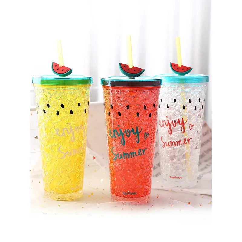 Summer Furit Printed 1Pc Cup Patterns Cooling Portable Cup With Straw Double Layer Cold Water my drink Bottle . 450ml
Summer Furit Printed 1Pc Cup Patterns Cooling Portable Cup With Straw Double Layer Cold Water my drink Bottle . 450ml