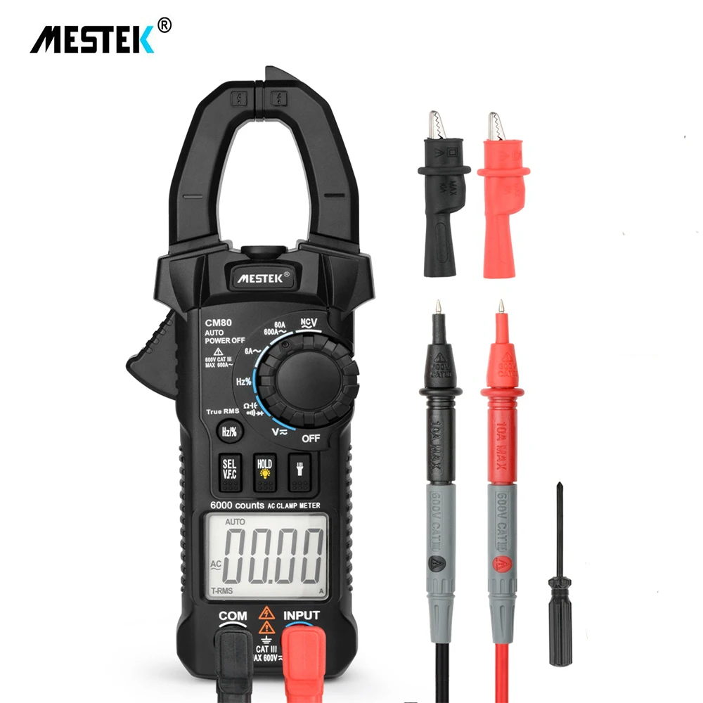 MESTEK CM80 Digital Clamp Meter 6000 Counts Multimeter Current PincersVoltage Resistance Tester Measuring Diagnostic Tool | Инструменты