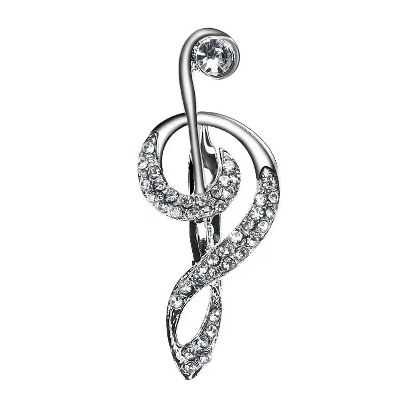 Fashion Vintage Music Note Brooches Pins Hat Accessories Scarf Clip Antique Silver Color Crystal Broche for Women Jewelry Gift
Fashion Vintage Music Note Brooches Pins Hat Accessories Scarf Clip Antique Silver Color Crystal Broche for Women Jewelry Gift