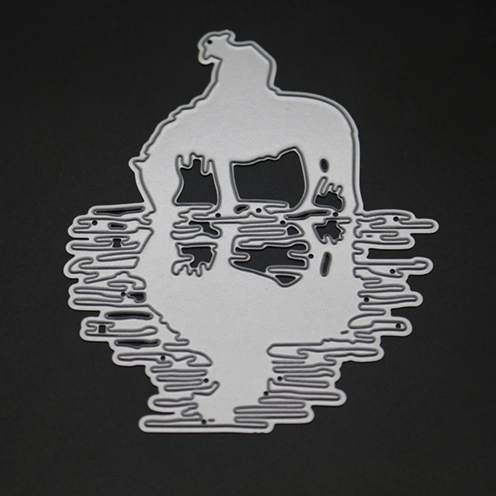 8x10CM Metal Cutting Dies Drinking Horse DIY Scrapbooking Paper Craft Cuts Embossing Stencil New 2019 Card Making | Дом и сад