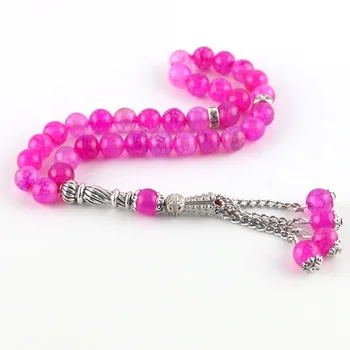8mm rose red stone agate bracelet tassel pendant 33 Islamic rosary muslim tasbih Allah Muhammad rose ladies bracelet gift 
8mm rose red stone agate bracelet tassel pendant 33 Islamic rosary muslim tasbih Allah Muhammad rose ladies bracelet gift
