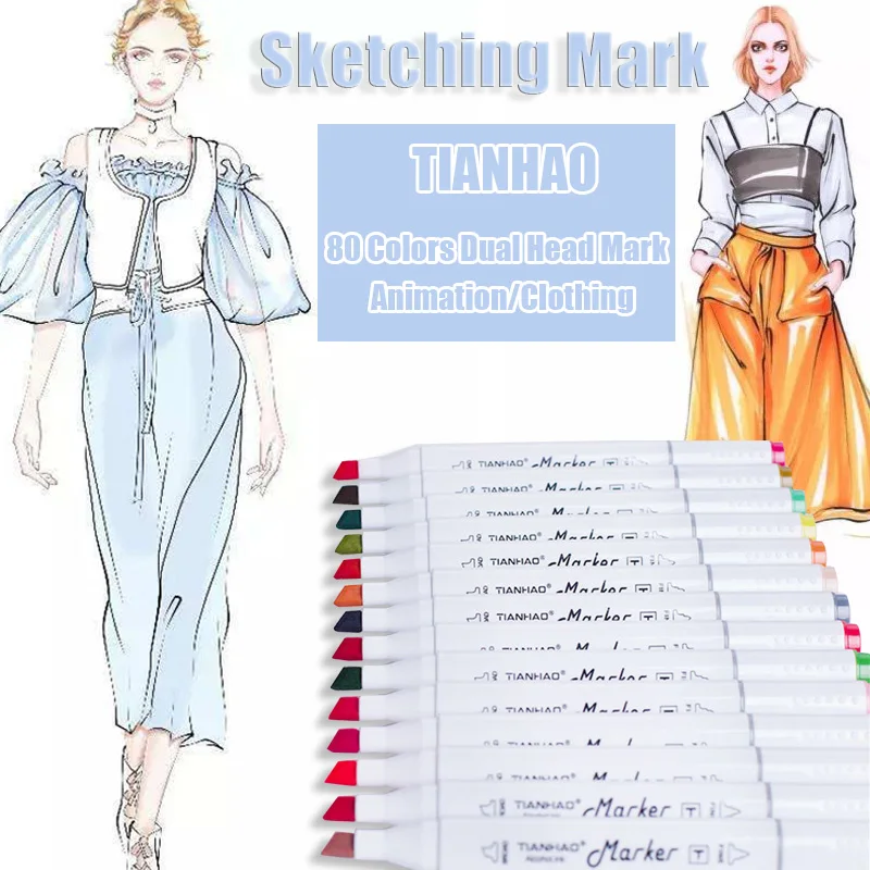 Dual Head 80 Colors Clothing Design Sketching Markers Alcohol Oily Based Brush Pen For Manga School Office Art Supplies Marker
Dual Head 80 Colors Clothing Design Sketching Markers Alcohol Oily Based Brush Pen For Manga School Office Art Supplies Marker