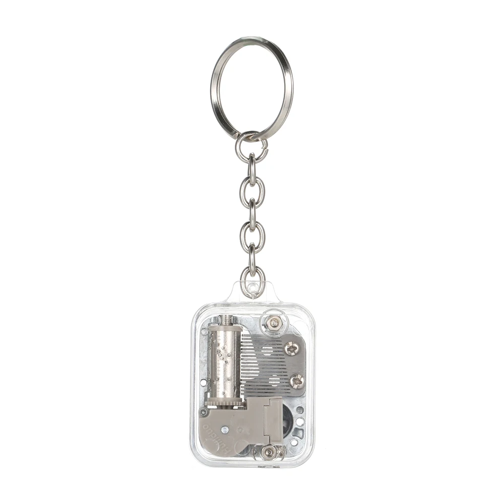 Transparent Hand-operated Movement Music Box Keychain Key Ring Pendants Musical Melody Castle in The Sky Gift for Kids Friends
Transparent Hand-operated Movement Music Box Keychain Key Ring Pendants Musical Melody Castle in The Sky Gift for Kids Friends