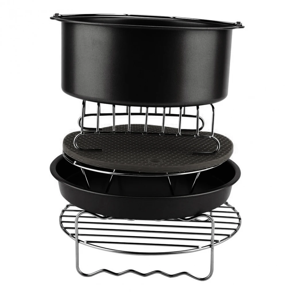 6Pcs Durable Baking Basket Pizza Plate Air Fryer Accessories Cooking Tool Sets For Cooking Kitchen
6Pcs Durable Baking Basket Pizza Plate Air Fryer Accessories Cooking Tool Sets For Cooking Kitchen