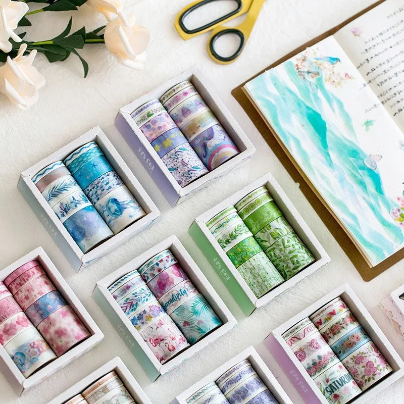 10PCS 2m Foil Flower Washi Tape Scrapbooking Masking Tape Set Stickers Diary DIY Decoration School Office Stationery 024042
10PCS 2m Foil Flower Washi Tape Scrapbooking Masking Tape Set Stickers Diary DIY Decoration School Office Stationery 024042