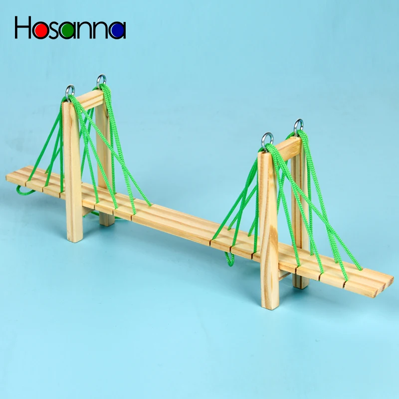 Cable-stayed Bridge Model Kids Wooden STEM Game Construction Science DIY Toys Kit Learning Physics Educational Toys for Children
Cable-stayed Bridge Model Kids Wooden STEM Game Construction Science DIY Toys Kit Learning Physics Educational Toys for Children