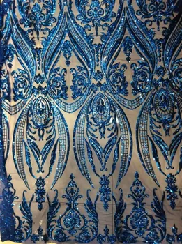 New Arrival French Nigerian Sequins Net Lace African Tulle Mesh Sequence Lace Fabric High Quality For Wedding Dress 5yards/lot
New Arrival French Nigerian Sequins Net Lace African Tulle Mesh Sequence Lace Fabric High Quality For Wedding Dress 5yards/lot