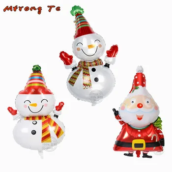 50pcs/lot large Santa Claus snowman foil air balloons for merry Christmas party decoration Christmas balloons inflatable toys
50pcs/lot large Santa Claus snowman foil air balloons for merry Christmas party decoration Christmas balloons inflatable toys