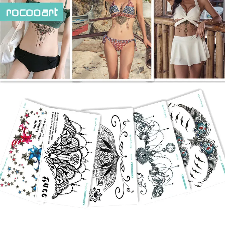 BC-5 Sheets Trendy Women Chest Back Temporary Tattoo Large Flower Shoulder Arm Sternum Tattoos Sexy Henna Body Paint.
BC-5 Sheets Trendy Women Chest Back Temporary Tattoo Large Flower Shoulder Arm Sternum Tattoos Sexy Henna Body Paint.