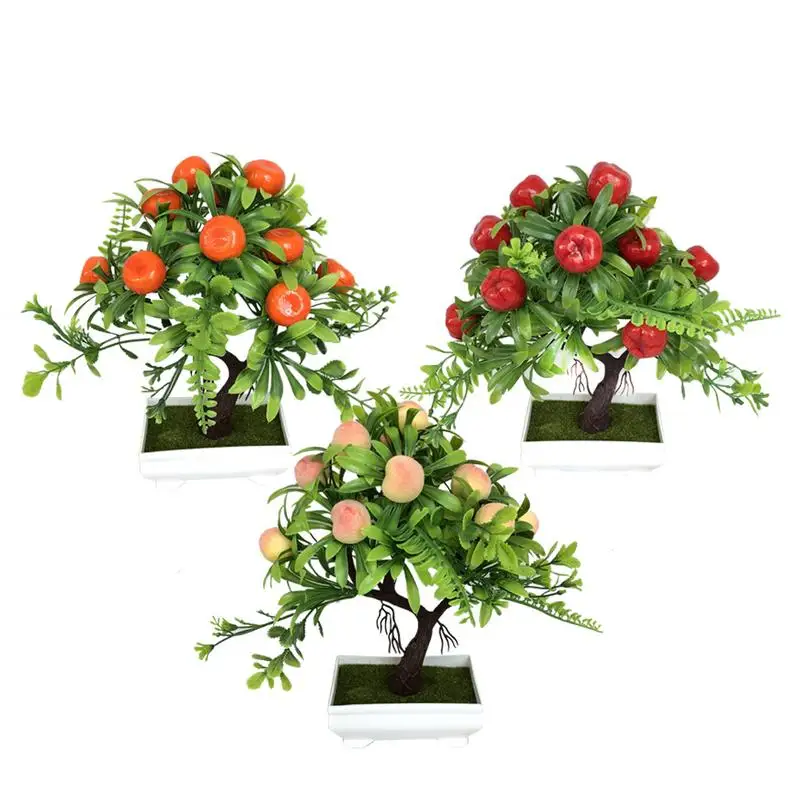 Artificial Flower Plant Small Bonsai Simulation Red Apple Tree Peach Tree Orange Bonsai For Home Garden Decoration
Artificial Flower Plant Small Bonsai Simulation Red Apple Tree Peach Tree Orange Bonsai For Home Garden Decoration