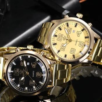 New Men's Watches Fashion Alloy Stainless Steel Wristwatch Analog Display Quartz Business Men Watch Calendar Relogio Masculino
New Men's Watches Fashion Alloy Stainless Steel Wristwatch Analog Display Quartz Business Men Watch Calendar Relogio Masculino