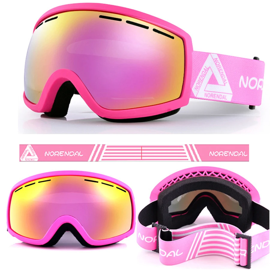 Women Ski Goggles anti-fog UV Mask Winter Spherical Mirror Glasses Protection Snowboard airsoft Goggle Double Lens Pink White
Women Ski Goggles anti-fog UV Mask Winter Spherical Mirror Glasses Protection Snowboard airsoft Goggle Double Lens Pink White