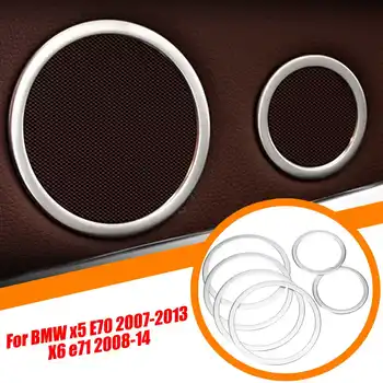 6pcs Stainless Door Speaker Ring Cover Trim Interior Trim Side Door Speaker Decoration for BMW X5 E70 2007-2013/X6 e71 2008-2014
6pcs Stainless Door Speaker Ring Cover Trim Interior Trim Side Door Speaker Decoration for BMW X5 E70 2007-2013/X6 e71 2008-2014