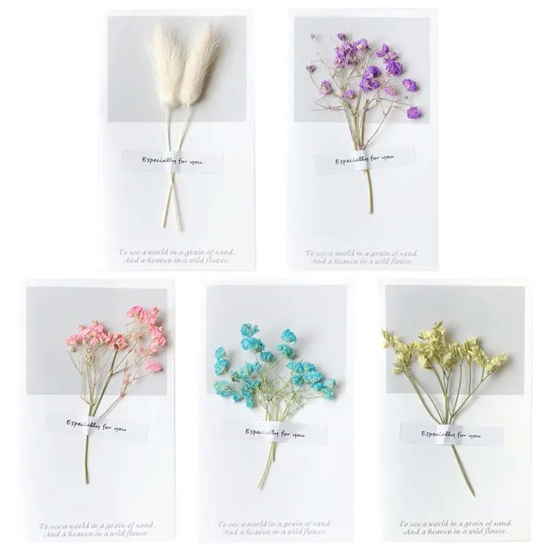 5pcs Vintage Paper Greeting Card Dried Flower Handmade DIY Wish Card Gift Card Invitation Thank You for Friends Mom Teachers
5pcs Vintage Paper Greeting Card Dried Flower Handmade DIY Wish Card Gift Card Invitation Thank You for Friends Mom Teachers