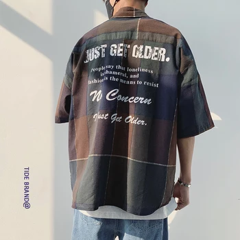 2019 Spring And Summer New Chinese Style Quality Comfortable Cotton Tide Male Harajuku Loose Small Fresh Plaid Casual Shirt
2019 Spring And Summer New Chinese Style Quality Comfortable Cotton Tide Male Harajuku Loose Small Fresh Plaid Casual Shirt