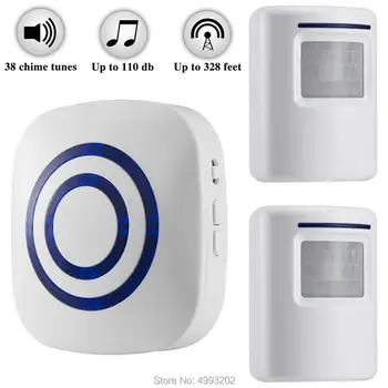 Motion Sensor Alarm, Wireless Home Security Driveway Alarm, Motion Sensor Detect Alert with 2 Sensor and 1 Receiver
Motion Sensor Alarm, Wireless Home Security Driveway Alarm, Motion Sensor Detect Alert with 2 Sensor and 1 Receiver