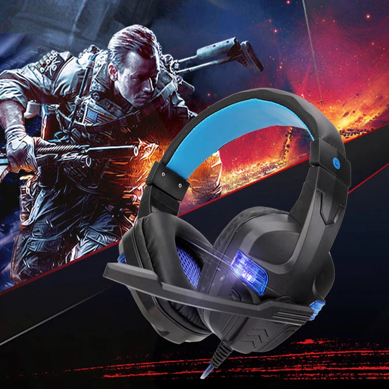 SY860MV Illuminating Version Stereo Gaming Headset Sound Over-Ear Esports Internet Cafe PC Game Headphones with Microphone
SY860MV Illuminating Version Stereo Gaming Headset Sound Over-Ear Esports Internet Cafe PC Game Headphones with Microphone