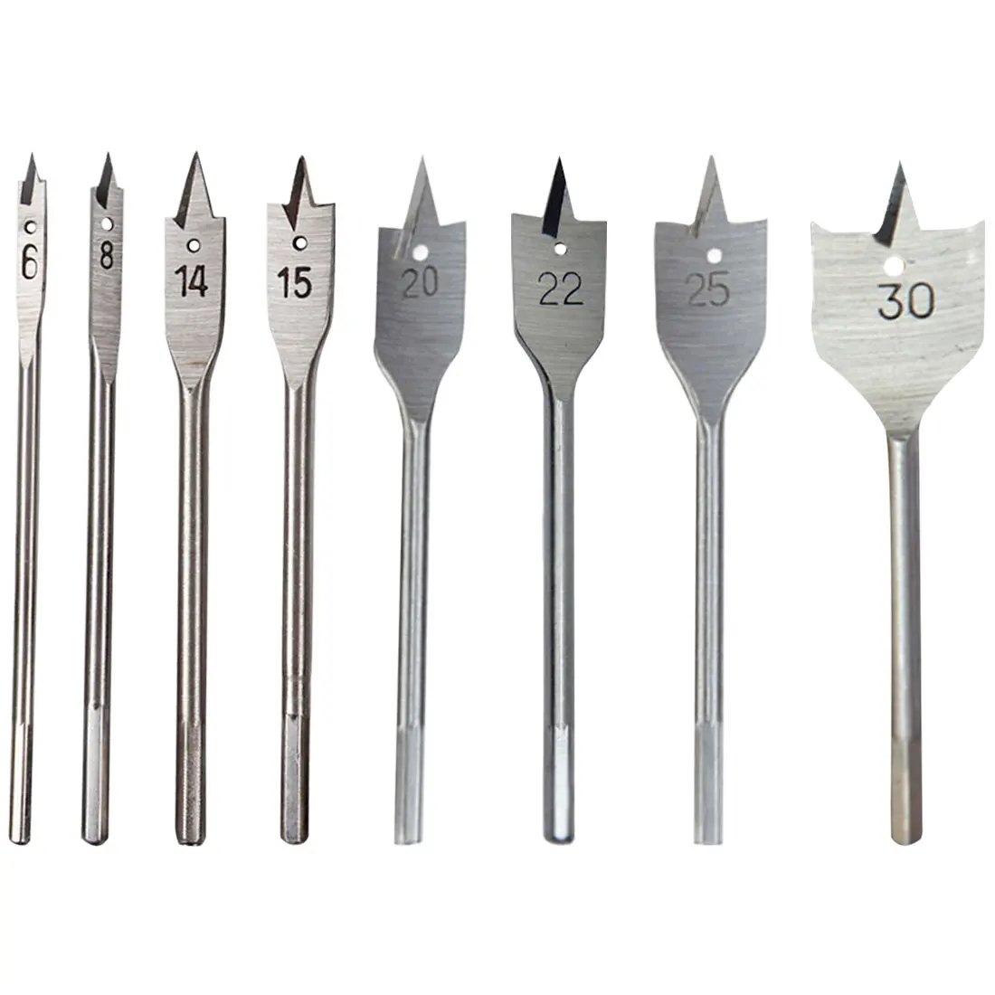 Woodworking Tool Set Flat Drill Long High-carbon Steel Wood Flat Drill Set Woodworking Spade Drill Bits Hex Shank Cutters 6-30mm
Woodworking Tool Set Flat Drill Long High-carbon Steel Wood Flat Drill Set Woodworking Spade Drill Bits Hex Shank Cutters 6-30mm