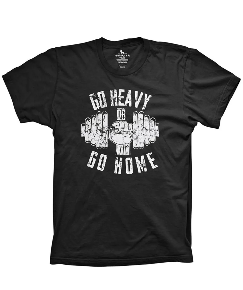 Create T Shirt Men'S Crew Neck Short Sleeve Office Go Heavy Or Go Home Tee 
Create T Shirt Men'S Crew Neck Short Sleeve Office Go Heavy Or Go Home Tee