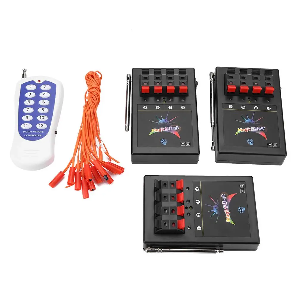 150m / 6000 inch Professional 12 Channel Wireless Fireworks Firing System Igniters Remote Control Switch
150m / 6000 inch Professional 12 Channel Wireless Fireworks Firing System Igniters Remote Control Switch