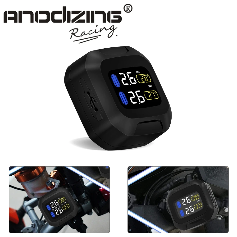 M3 Waterproof Motorcycle Real Time Tire Pressure Monitoring System TPMS Wireless LCD Display
M3 Waterproof Motorcycle Real Time Tire Pressure Monitoring System TPMS Wireless LCD Display