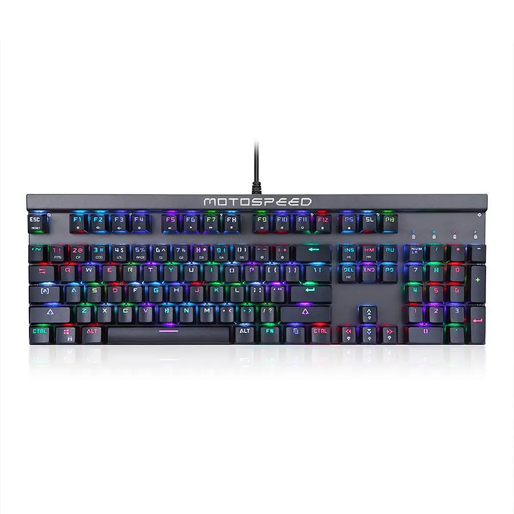 Full Color Programmable RGB Mechanical Keyboard Wired 500mA 104 +5V5% USB Keys Gaming Desktop 1000Hz Keyboard
Full Color Programmable RGB Mechanical Keyboard Wired 500mA 104 +5V5% USB Keys Gaming Desktop 1000Hz Keyboard