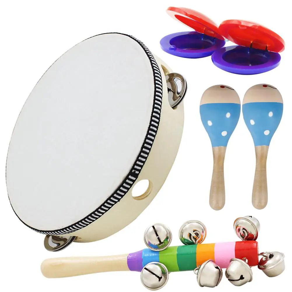 6pcs Children Early Educational Musical Instrument Childhood Music Percussion Toy Combination Music Kits Tambourine Sandhammer
6pcs Children Early Educational Musical Instrument Childhood Music Percussion Toy Combination Music Kits Tambourine Sandhammer
